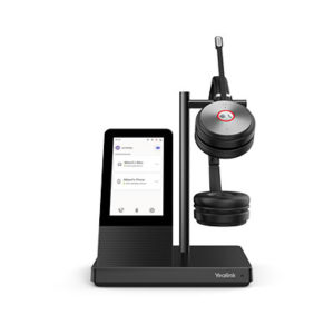 DECT Wireless On-Ear Dual Headset with Touch Screen Base Station