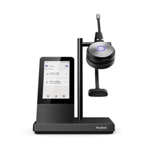 DECT Wireless On-Ear Mono Headset with Touch Screen Base Station
